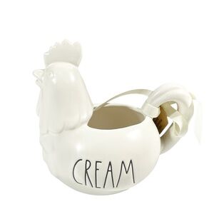 NEW Rae Dunn CREAM White Rooster Creamer with Handle